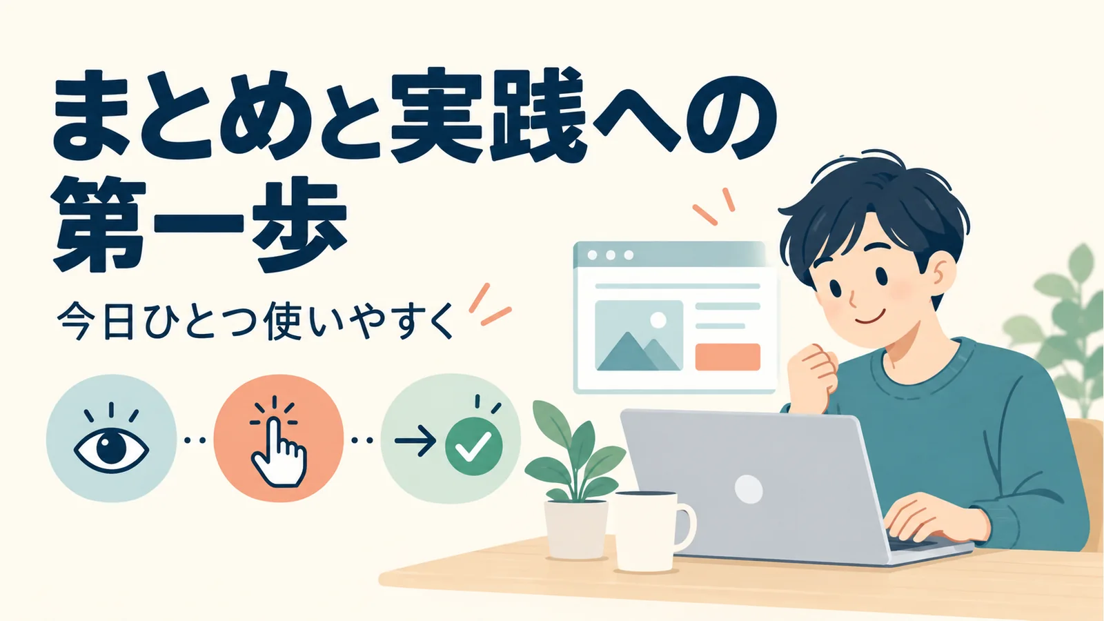 見やすさと押しやすさを見直してホームページを改善する初心者